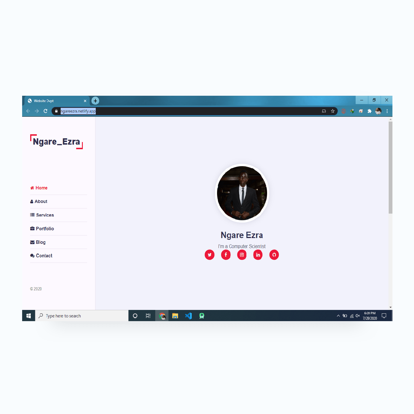 Personal website project